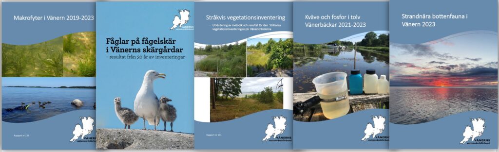 Fem nya rapporter från miljöövervakningen i Vänern.
